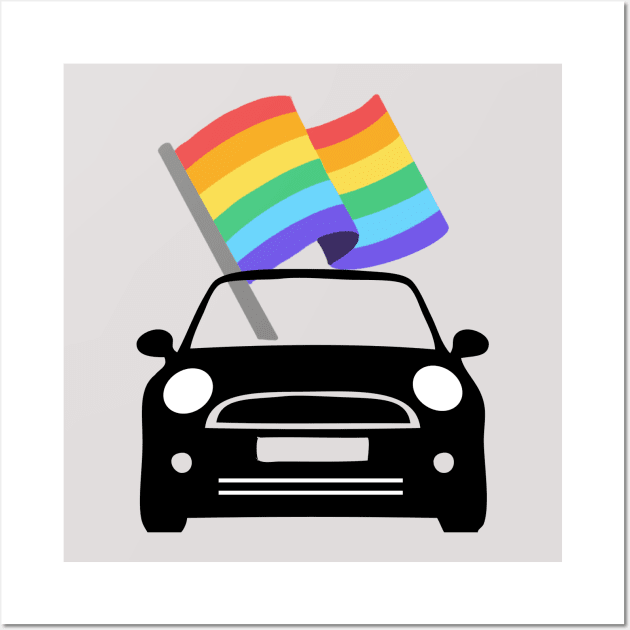 MINI Cooper Pride Wall Art by  queerdo